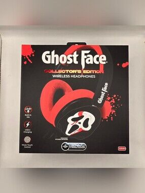 Ghost Face Collector’s Edition Wireless Headphones Hot Topic Exclusive NEW.